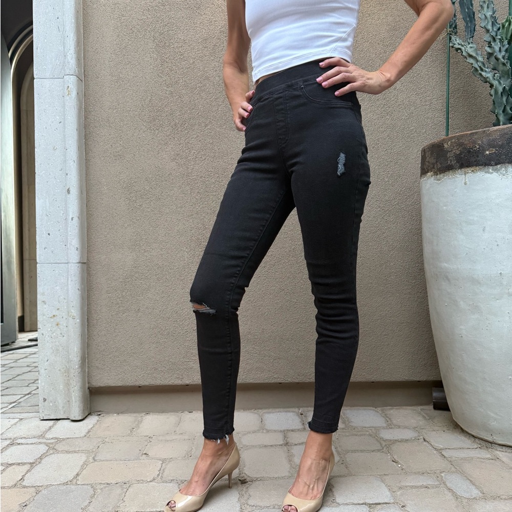 Spanx Black Jeans, Size Small